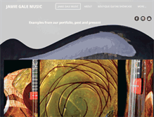 Tablet Screenshot of jamiegalemusic.com